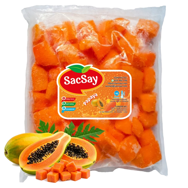 Pulpa Papaya troceada iqf | Ideal para jugos