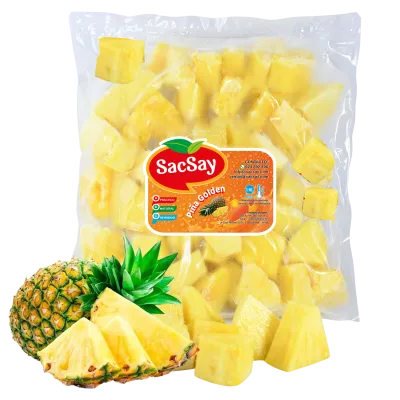Piña golden troceada IQF | Realza tu alimentación saludable!