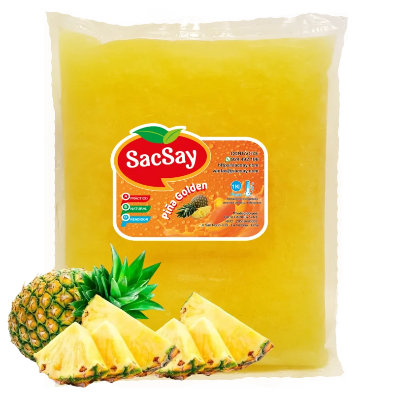 Pulpa de Piña Golden Congelada | Intenso y Nutritivo