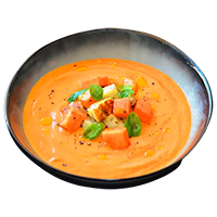 Crema de papaya a lo salmorejo