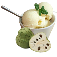 Helado de chirimoya